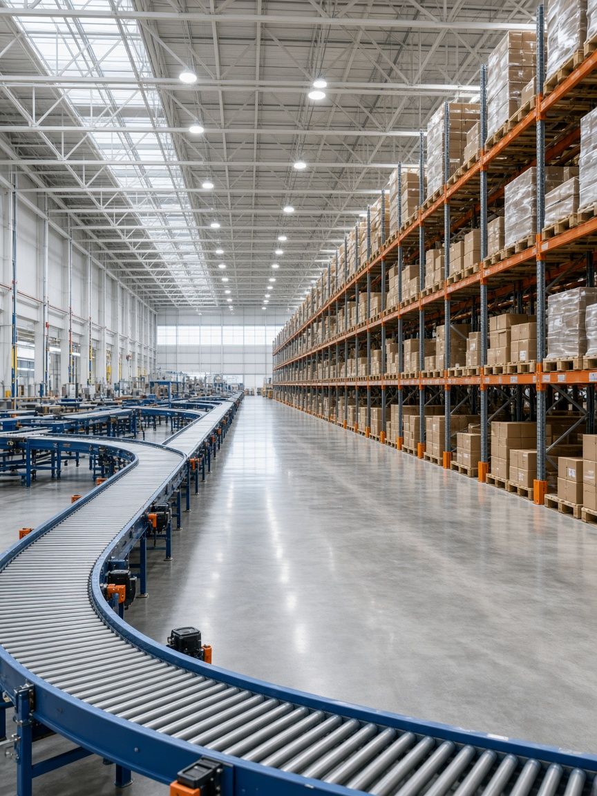 Illustrative image: warehouses & fulfillment centers